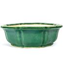 23 cm - Vaso Esagonale Taiko Verde Ceramica - 18,90 €