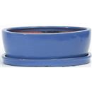 30 cm - Vaso Tamago Blu con sottovaso Ceramica - 49,00 €