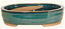 cm.26 - Vaso con Laghetto Verde & Bordeaux Ceramica - €. 21,90