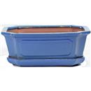 30 cm - Vaso Mei Blu con sottovaso Ceramica - 49,00 €
