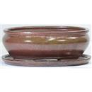26 cm - Vaso Subarasi Rame, Verde & Nero con sottovaso Ceramica - 34,90 €
