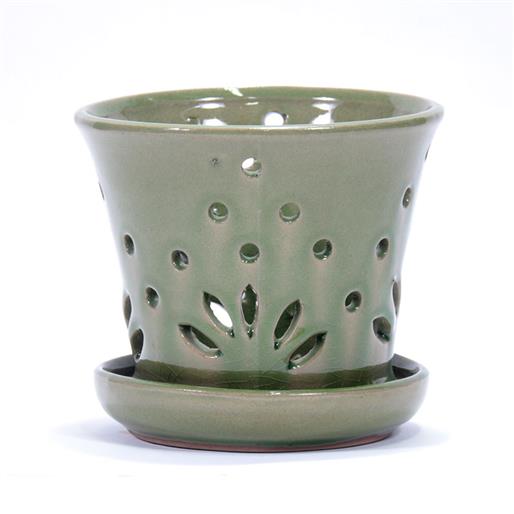 19 cm - Vaso per Orchidee 135/7 Verde - 29,80 €